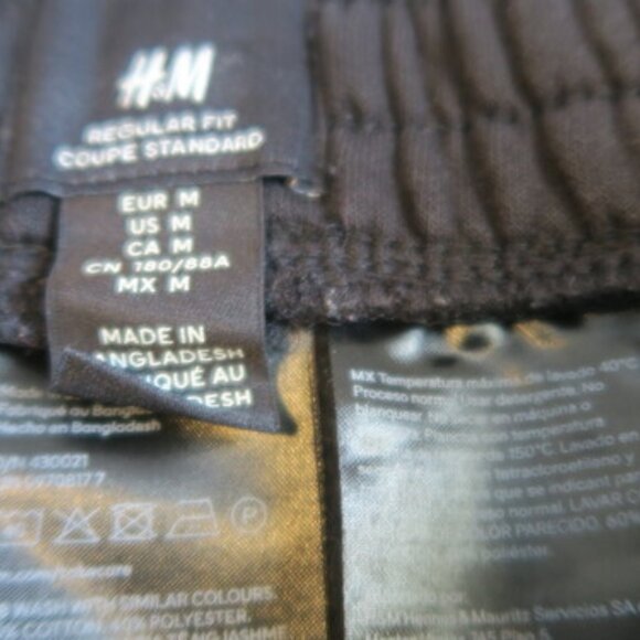 H&M drawstring sweats sweat pants university on right leg regular fit joggers M - Picture 6 of 6